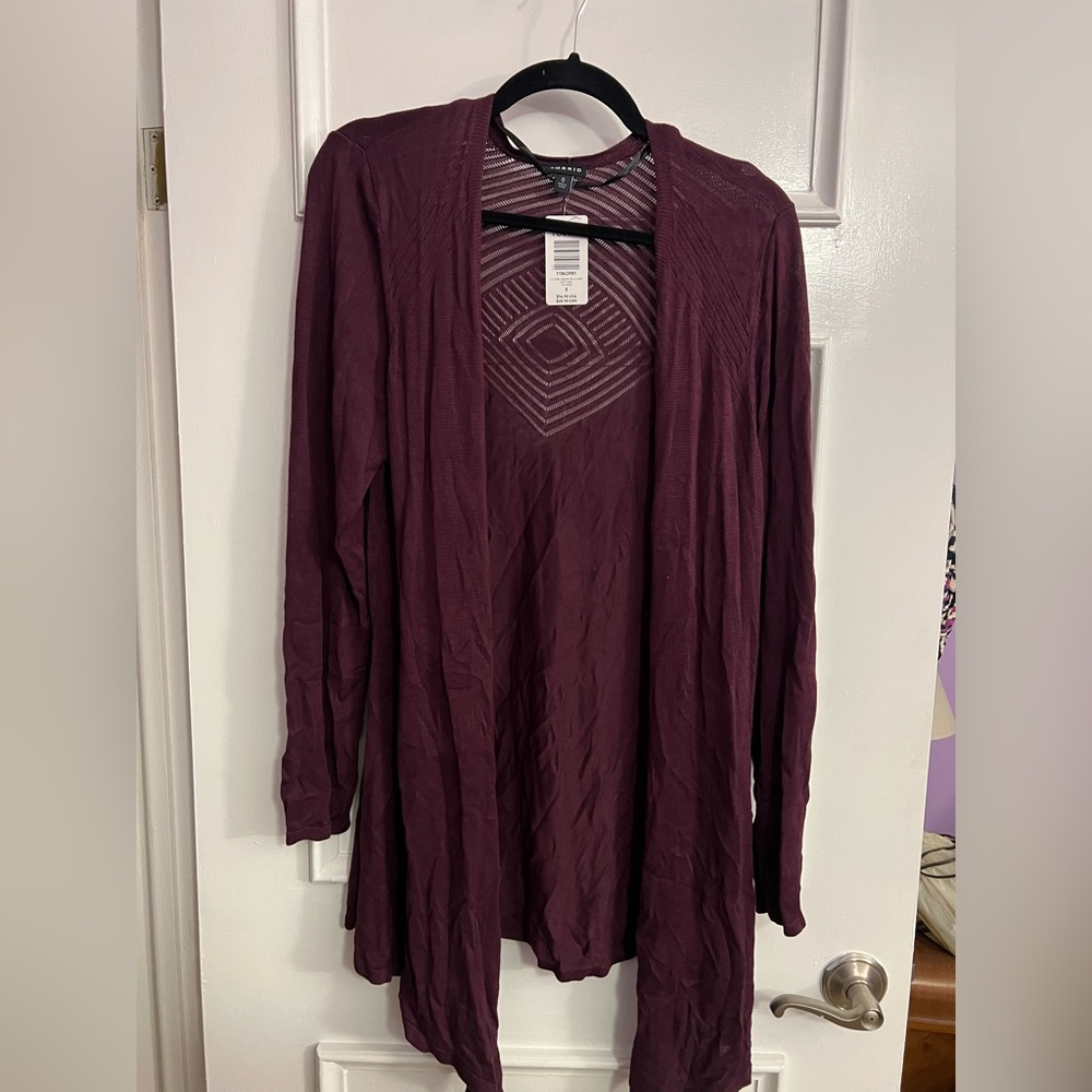 Torrid Size 0 Maroon Cardigan